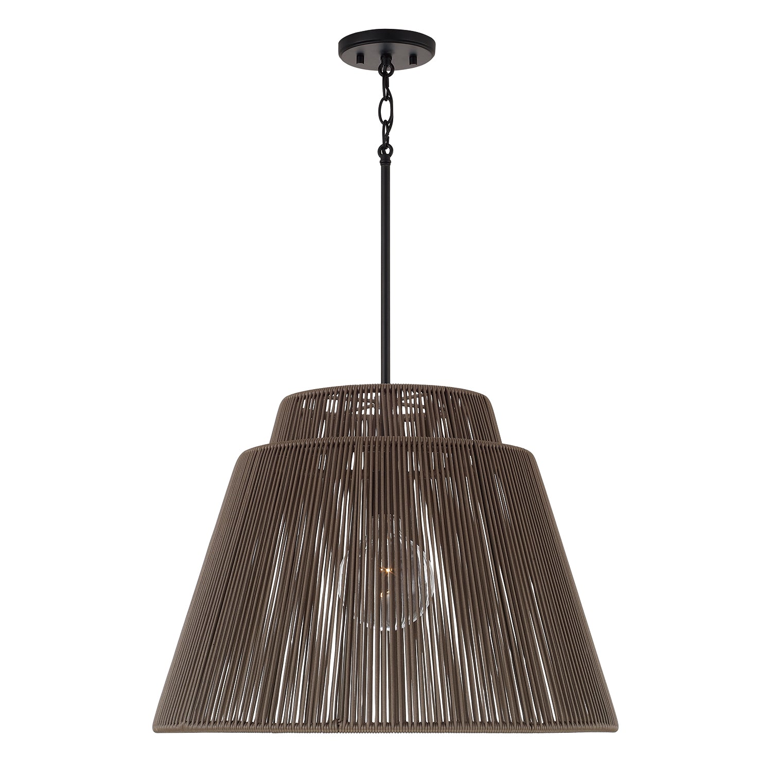 Capital Jasper Indoor/Outdoor Pendant - Umber and Black