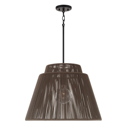 Capital Jasper Indoor/Outdoor Pendant - Umber and Black