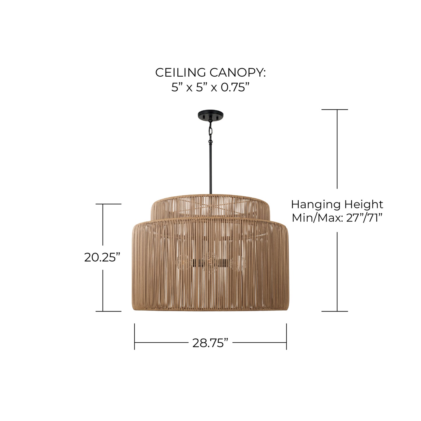 Capital Jasper Indoor/Outdoor Large Pendant