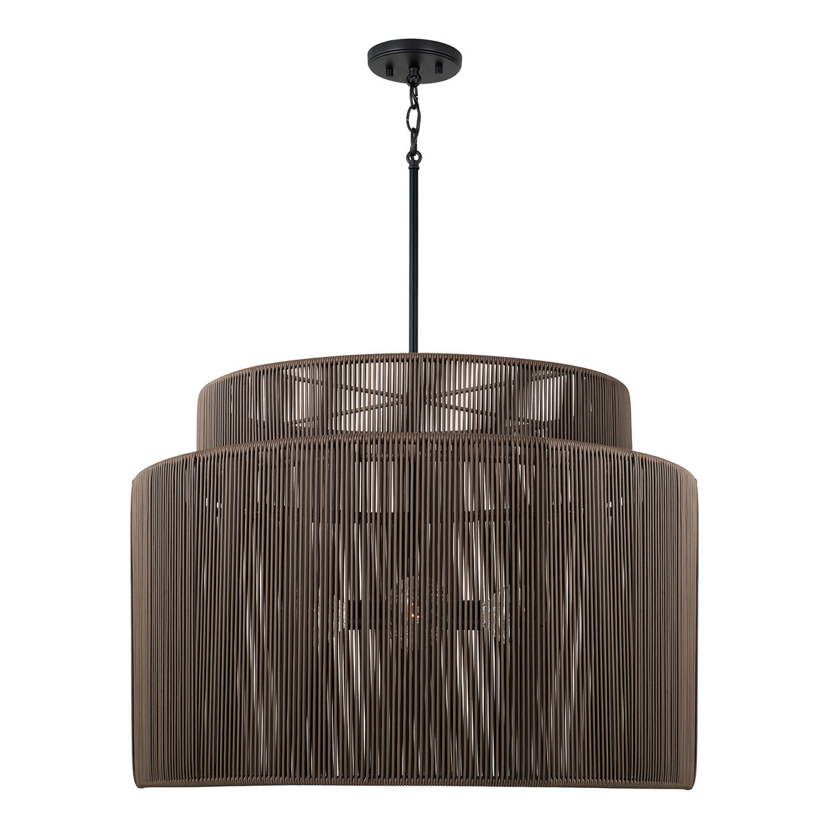 Capital Jasper Indoor/Outdoor Large Pendant - Umber and Black