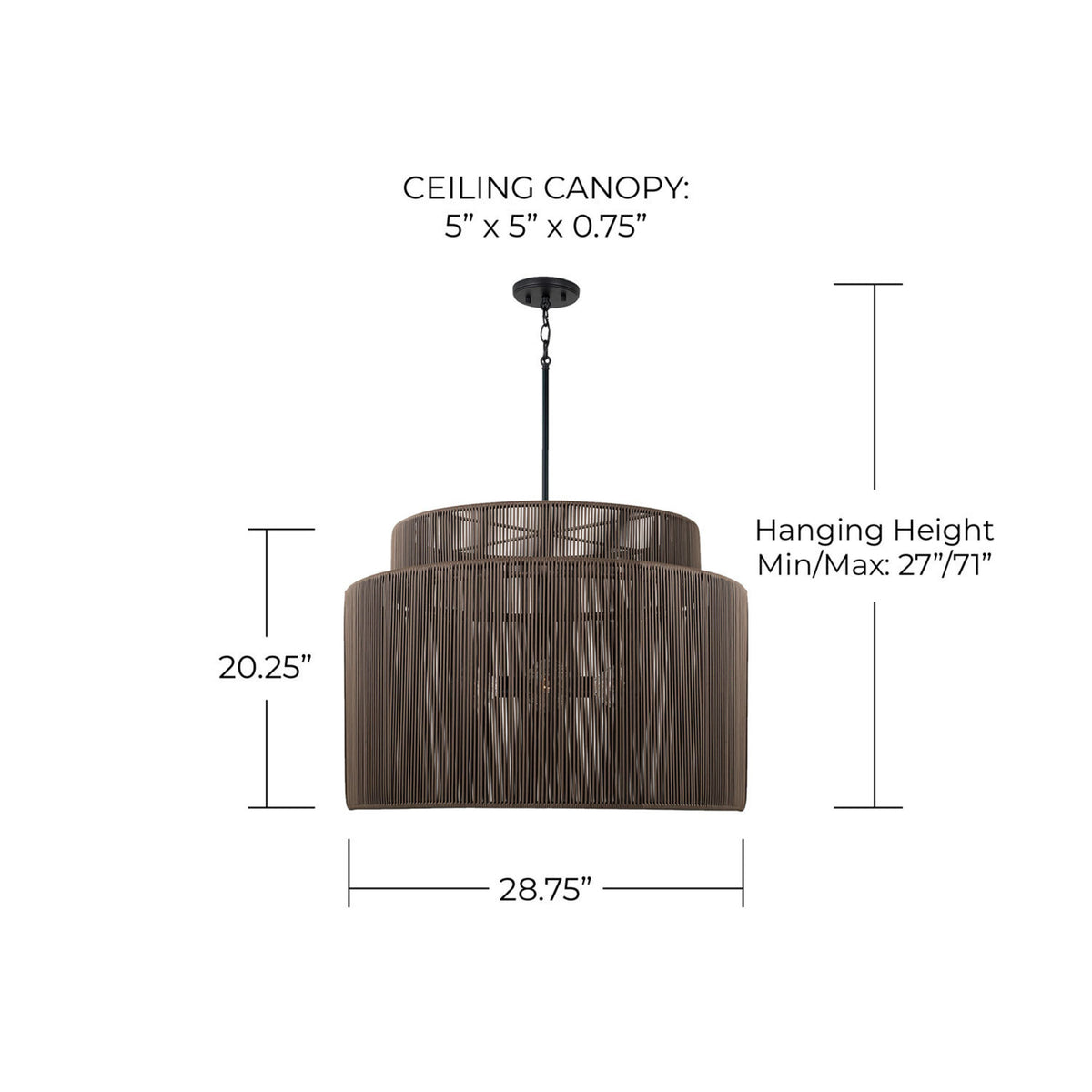 Capital Jasper Indoor/Outdoor Large Pendant