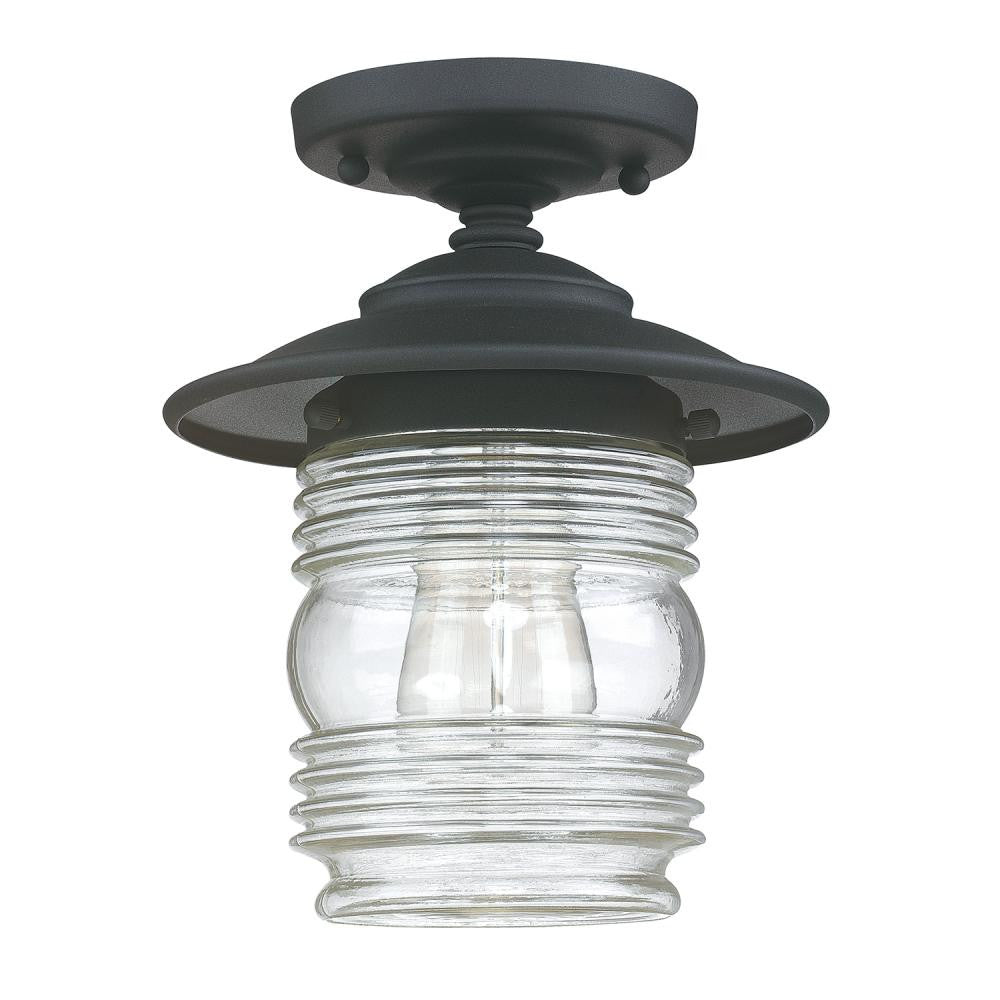 Capital Creekside Outdoor Flush Mount Black
