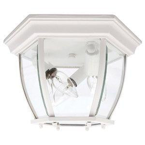 Capital 3-Light Outdoor Flush Mount - Black