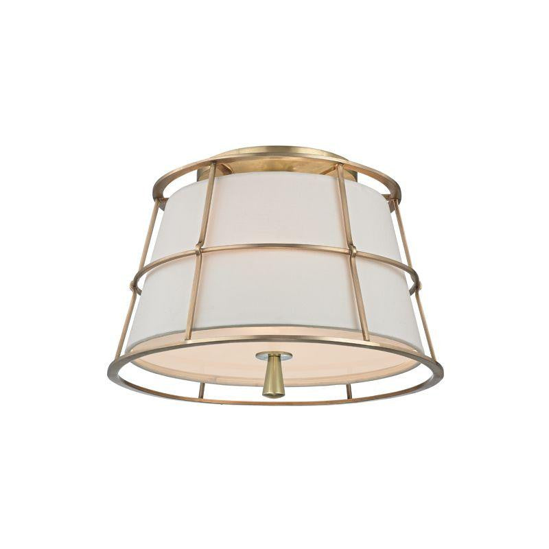 Hudson Valley Savona Semi-Flush Antique Brass