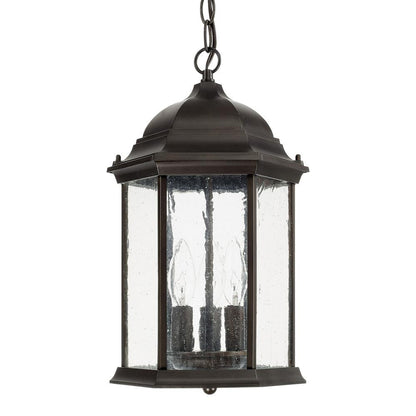 Main Street Outdoor Hanging Lantern - Black