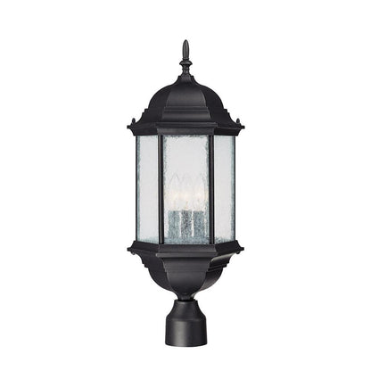Capital Main Street Outdoor Post Lantern Black