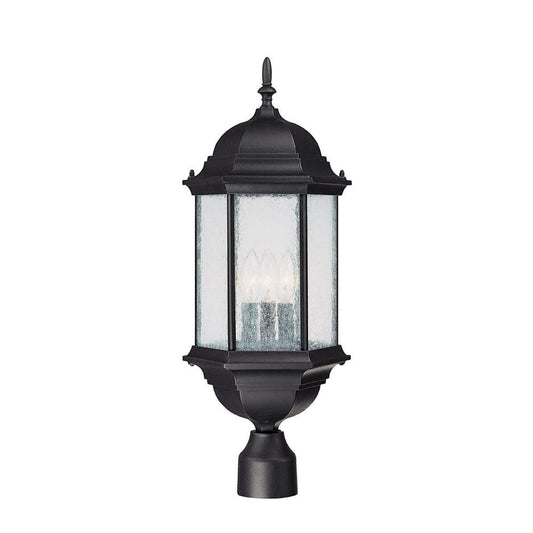 Capital Main Street Outdoor Post Lantern Black
