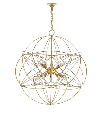 Zenda Orb Chandelier, Currey and Company 9840