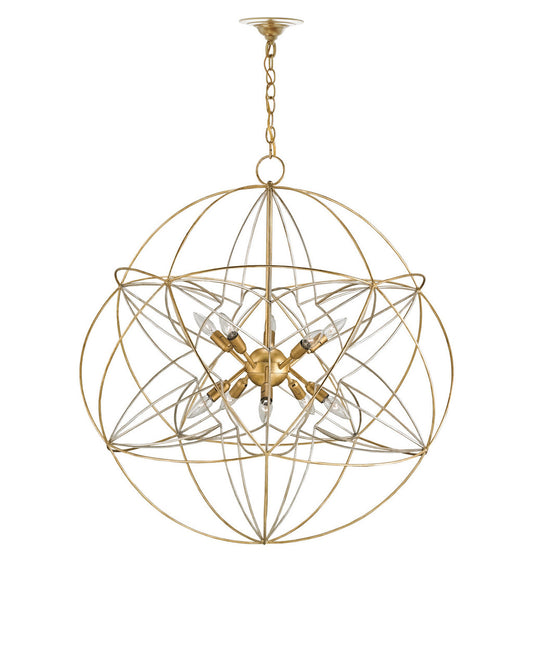 Zenda Orb Chandelier, Currey and Company 9840