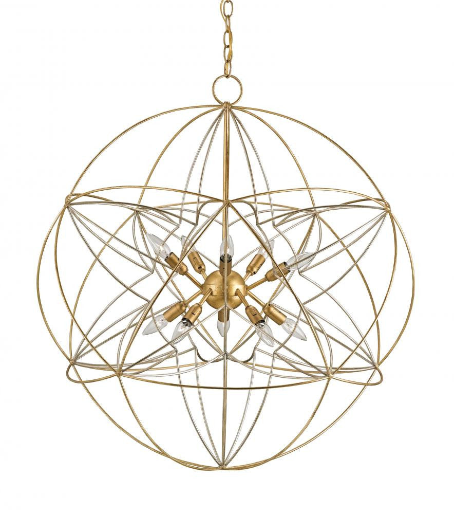 Zenda Orb Chandelier, Currey and Company (9840 KC0E)
