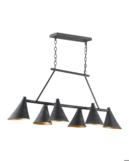 Culpepper Rectangular Chandelier Currey and Company 9841
