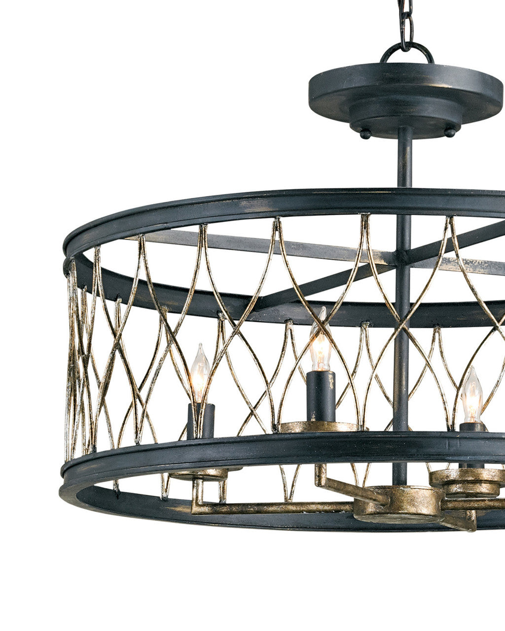 Crisscross Semi-Flush Mount Currey and Company 9902