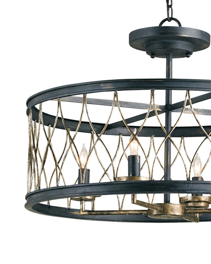 Crisscross Semi-Flush Mount Currey and Company 9902
