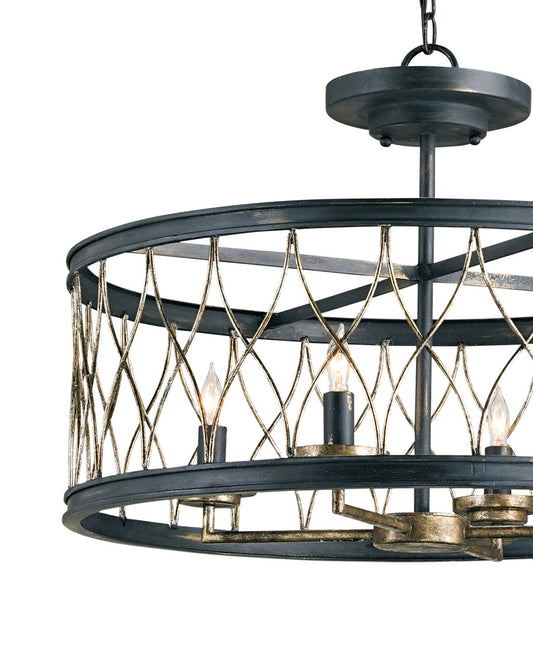 Crisscross Semi-Flush Mount Currey and Company 9902