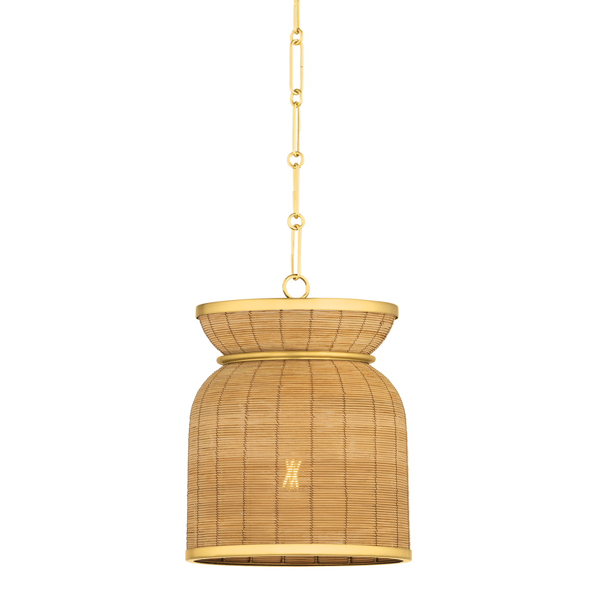 Hudson Valley Parkchester 13" Pendant Aged Brass