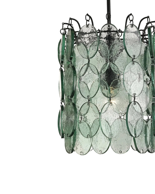Airlie Pendant, 1-Light, Satin Black, 14"W, Currey and Company (9920 DFHF)