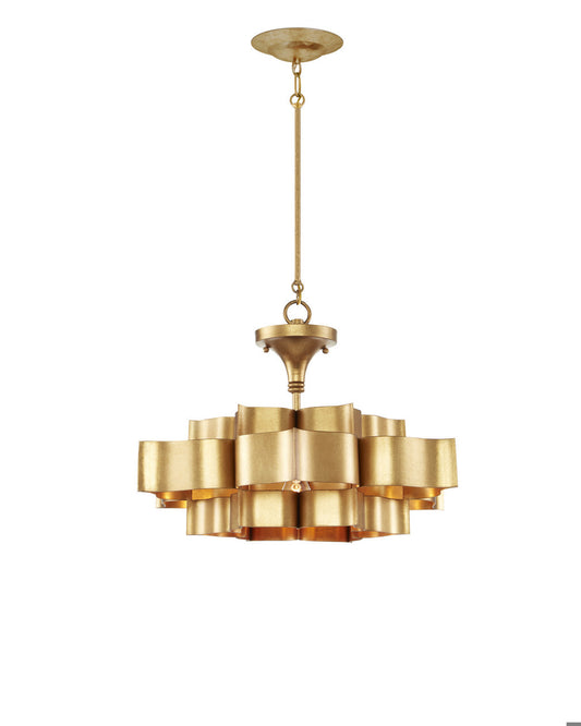 Grand Lotus Small Chandelier, Currey and Company 9944