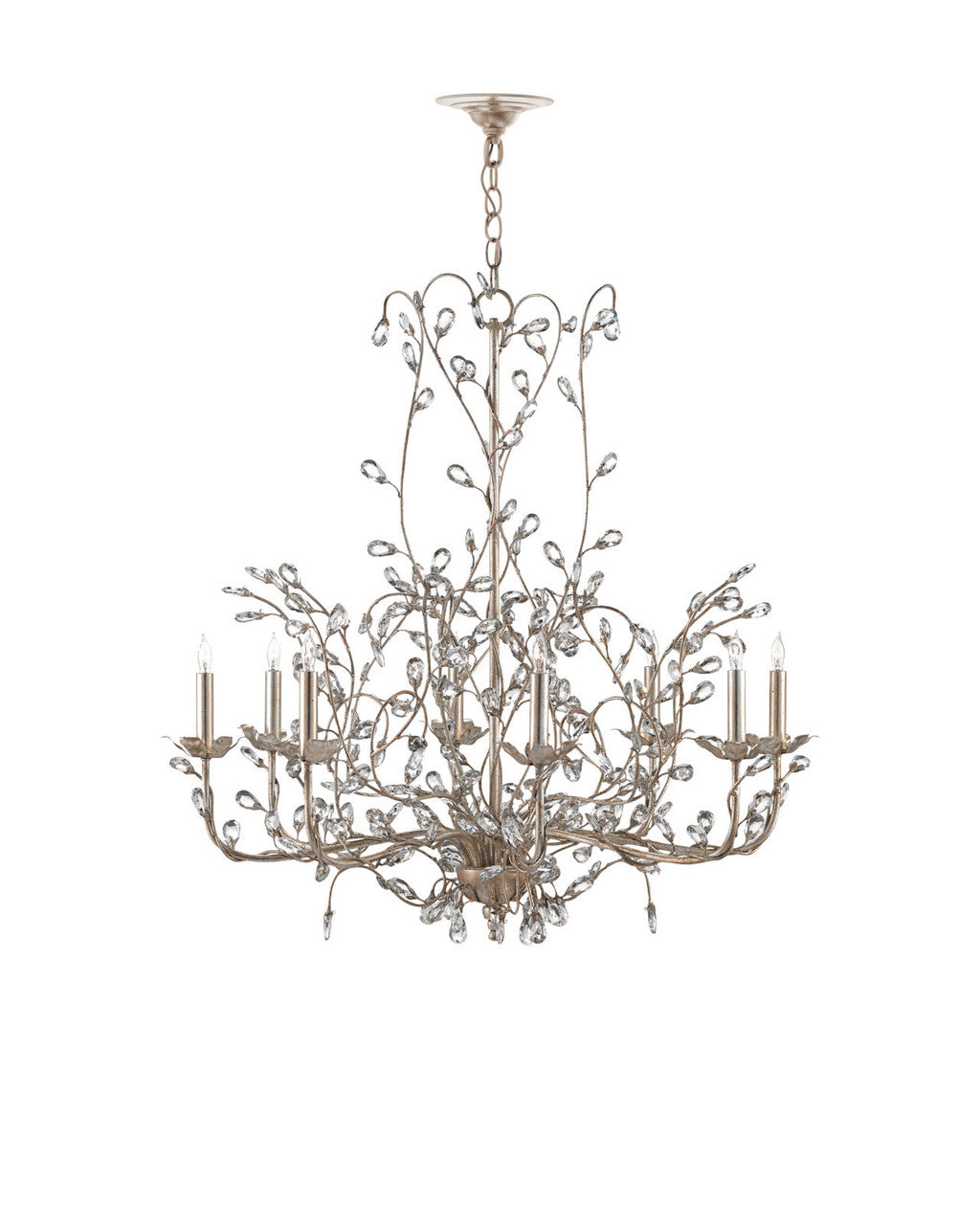 Crystal Bud Large Chandelier, Currey and Company 9975