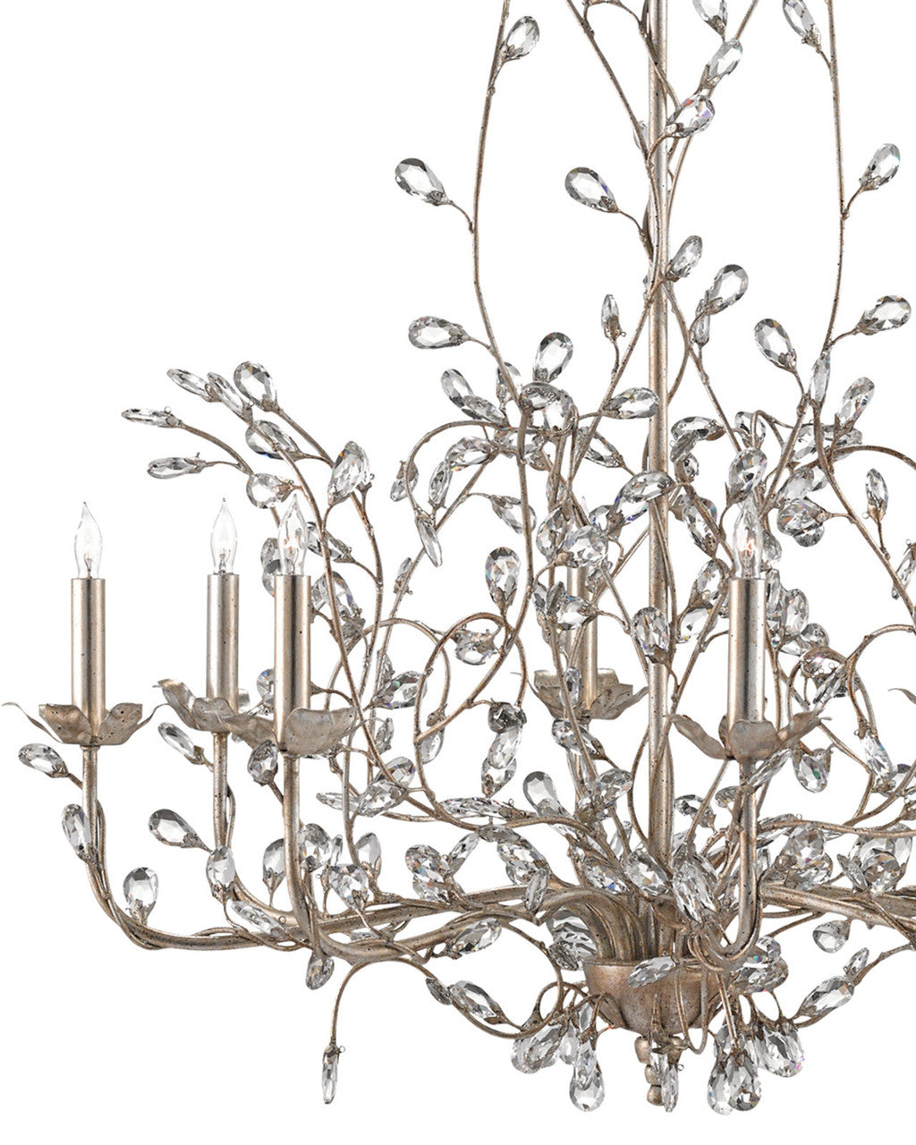 Crystal Bud Large Chandelier, Currey and Company 9975