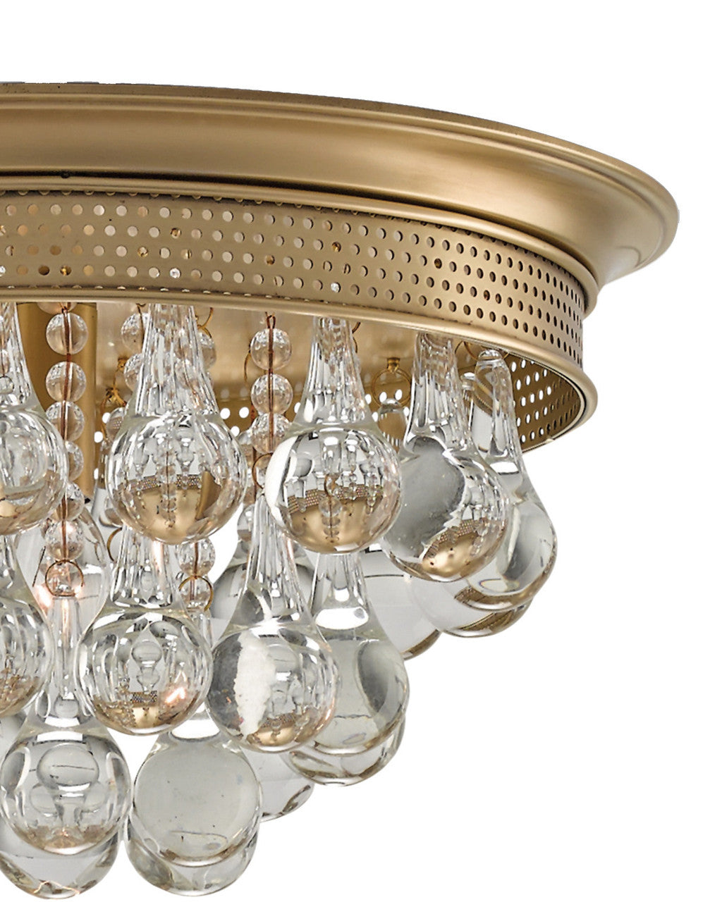 Worthing Brass Flush Mount Currey and Company 9999-0002