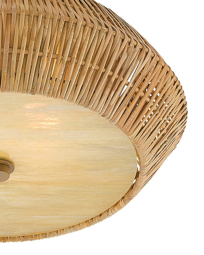Antibes Natural Flush Mount Currey and Company 9999-0033