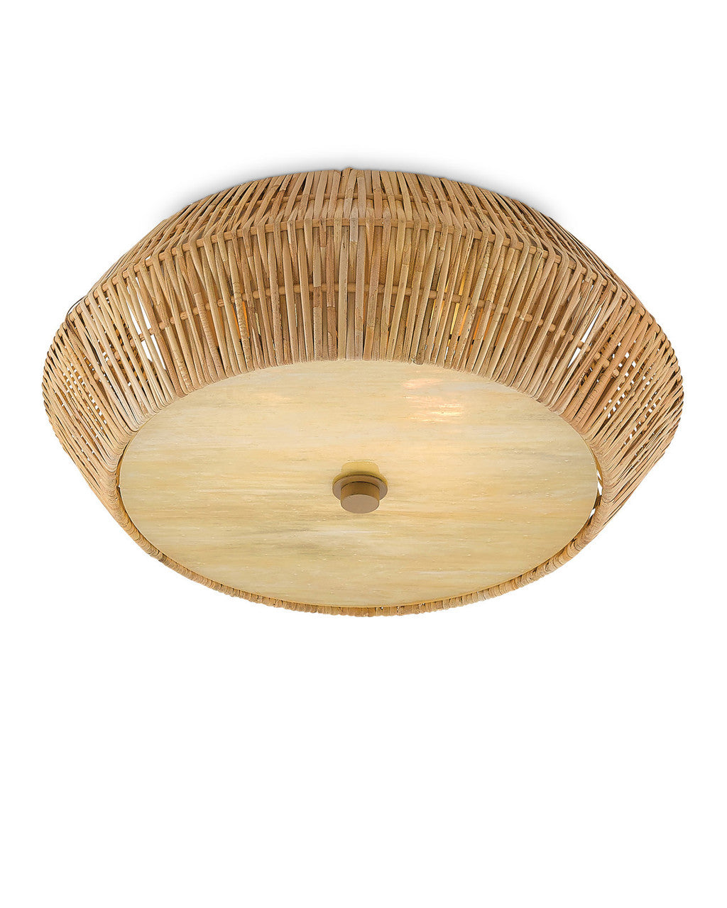Antibes Natural Flush Mount Currey and Company 9999-0033