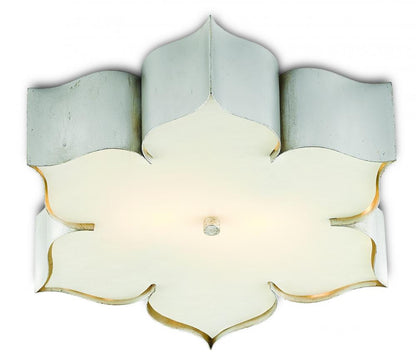 Grand Lotus Silver Flush Mount Currey and Company 9999-0042