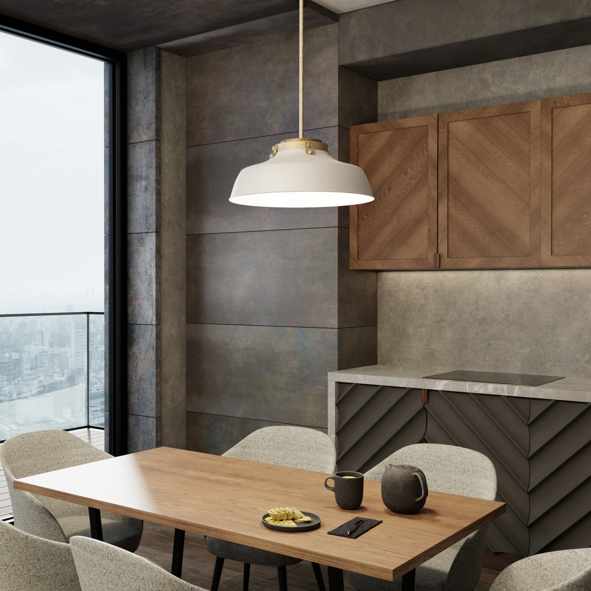 Capital Oakwood 1-Light Pendant in Warm White