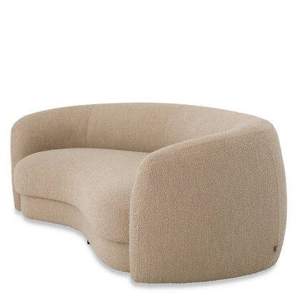Eichholtz Blaine Sofa, Bouclé Sand, Black Feet (A116844)