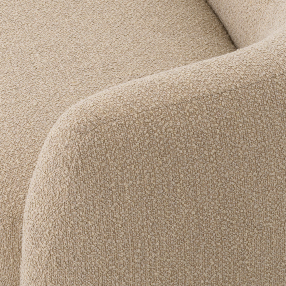 Eichholtz Blaine Sofa, Bouclé Sand, Black Feet (A116844)