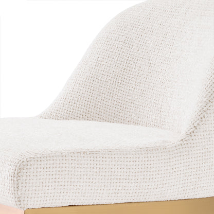 Eichholtz Condos Counter Stool, Lyssa Off-white, Brushed Brass (A117615)