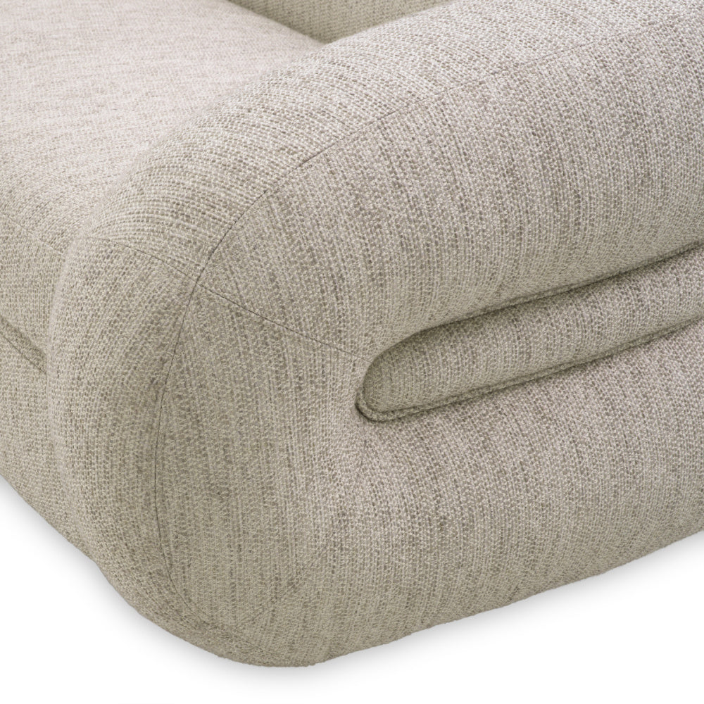 Eichholtz Cosenza Sofa, Splendor Light Grey, Brushed Brass Base (A118207)