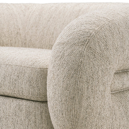 Eichholtz Cosenza Swivel Chair, Splendor Light Grey, Brushed Brass Swivel Base (A118226)