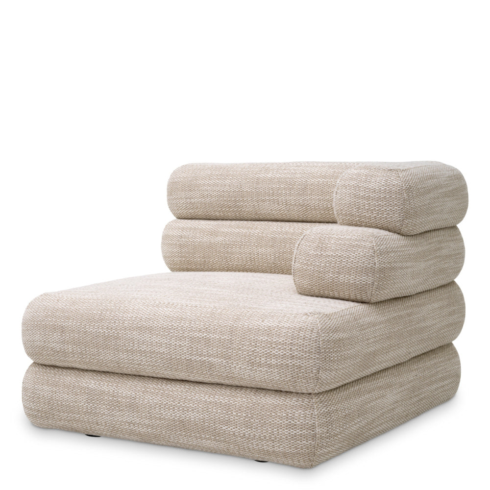 Eichholtz Malaga Modular Sofa, Skyward Sand, Black Feet (A118382)