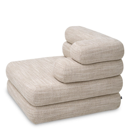 Eichholtz Malaga Modular Sofa, Skyward Sand, Black Feet (A118382)