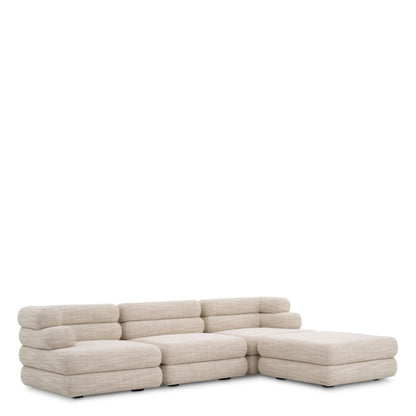 Eichholtz Malaga Modular Sofa, Skyward Sand, Black Feet (A118384)
