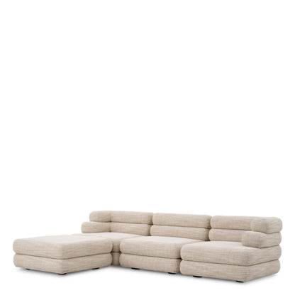 Eichholtz Malaga Modular Sofa, Skyward Sand, Black Feet (A118384)