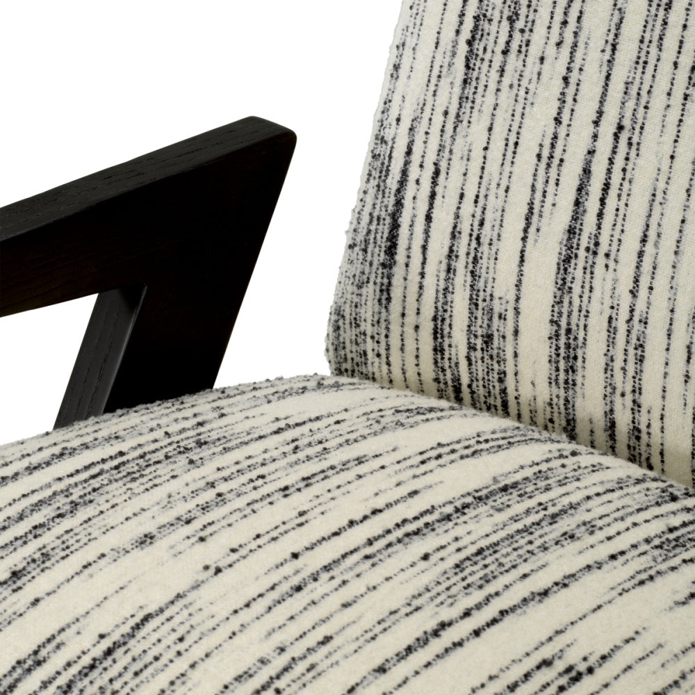 Eichholtz Venosa Chair, Radiance Black And White, Black (A118434)