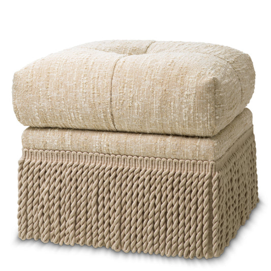 Eichholtz Dorantes Stool, Bouclé Sonata Cream (A118728)