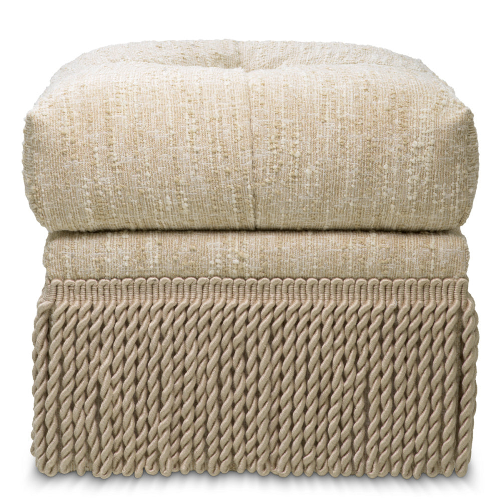 Eichholtz Dorantes Stool, Bouclé Sonata Cream (A118728)