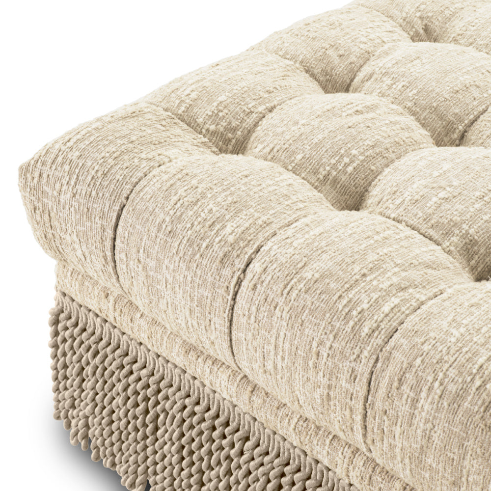Eichholtz Dorantes Ottoman, Bouclé Sonata Cream (A118729)