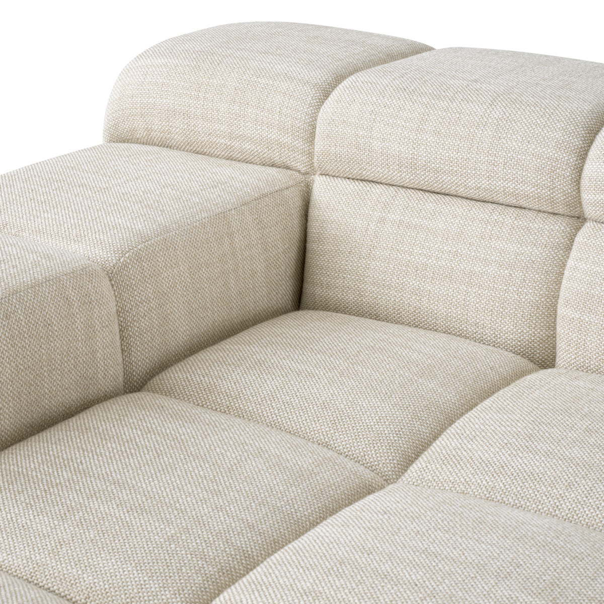Eichholtz Hunter Modular Sofa, Albury Beige, Black Base (A118805)