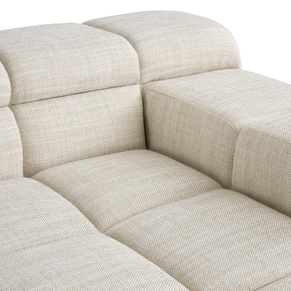 Eichholtz Hunter Modular Sofa, Albury Beige, Black Base (A118806)