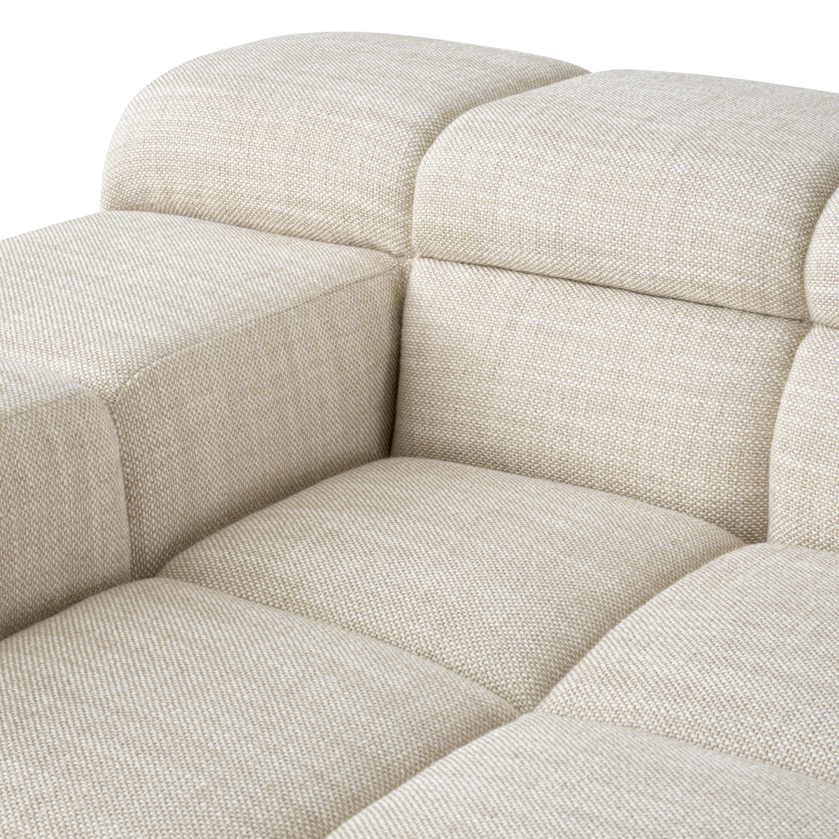 Eichholtz Hunter Modular Sofa, Albury Beige, Black Base (A118807)
