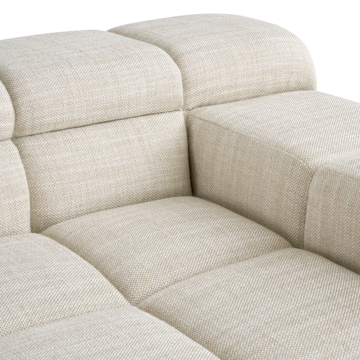 Eichholtz Hunter Modular Sofa, Albury Beige, Black Base (A118808)