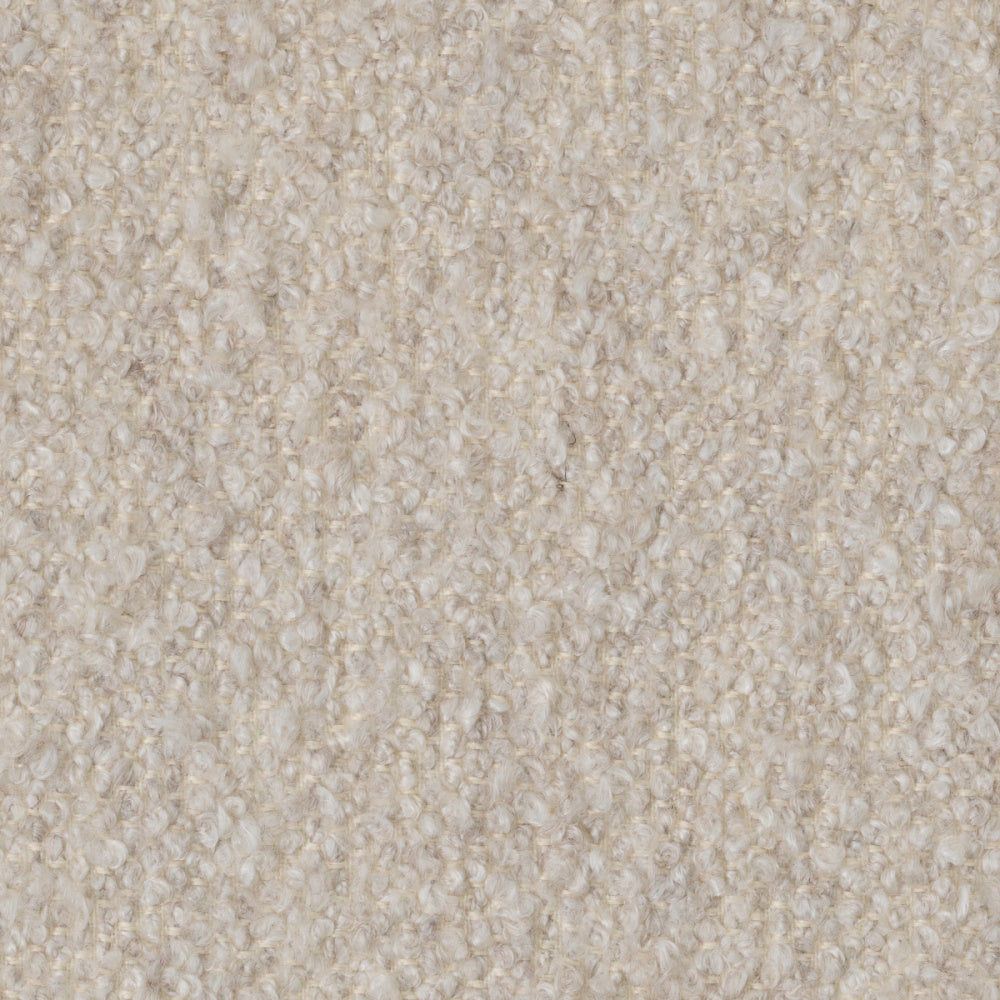 Eichholtz Brannan Sofa, Bouclé Chalk White, Brown Wooden Base (A118861)