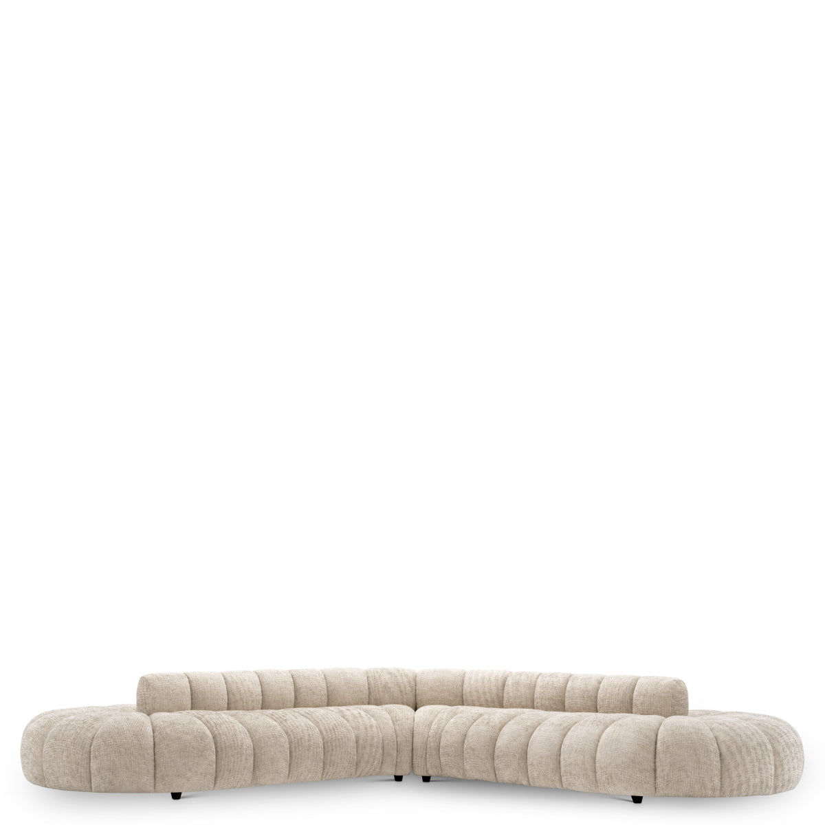 Eichholtz Alison Sofa, Creststone Beige, Black Feet (A119037)