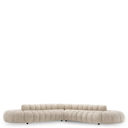 Eichholtz Alison Sofa, Creststone Beige, Black Feet (A119037)