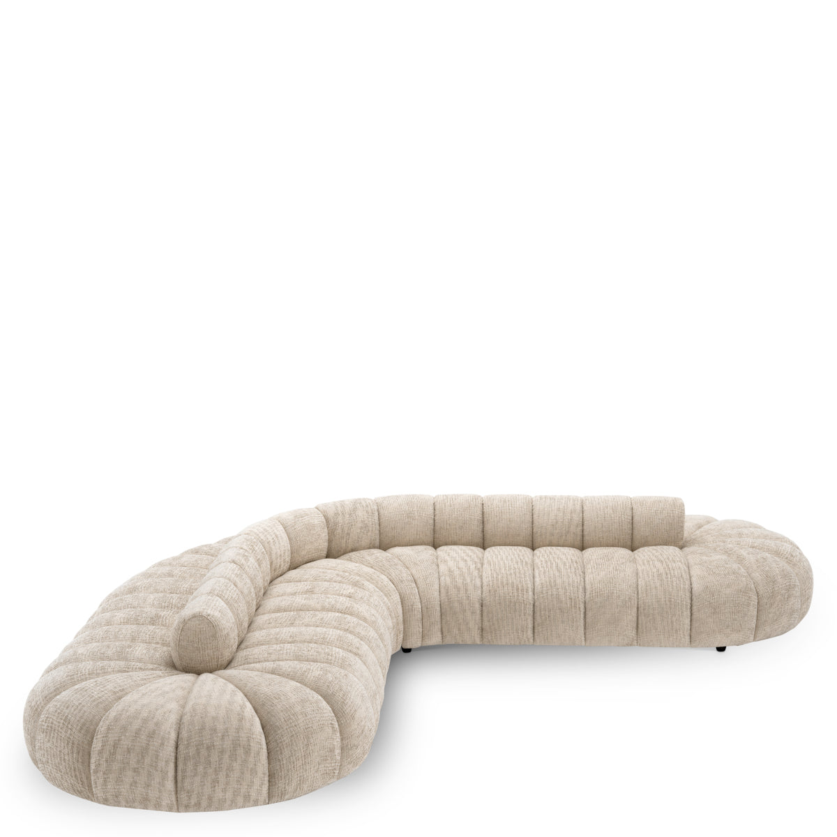 Eichholtz Alison Sofa, Creststone Beige, Black Feet (A119037)