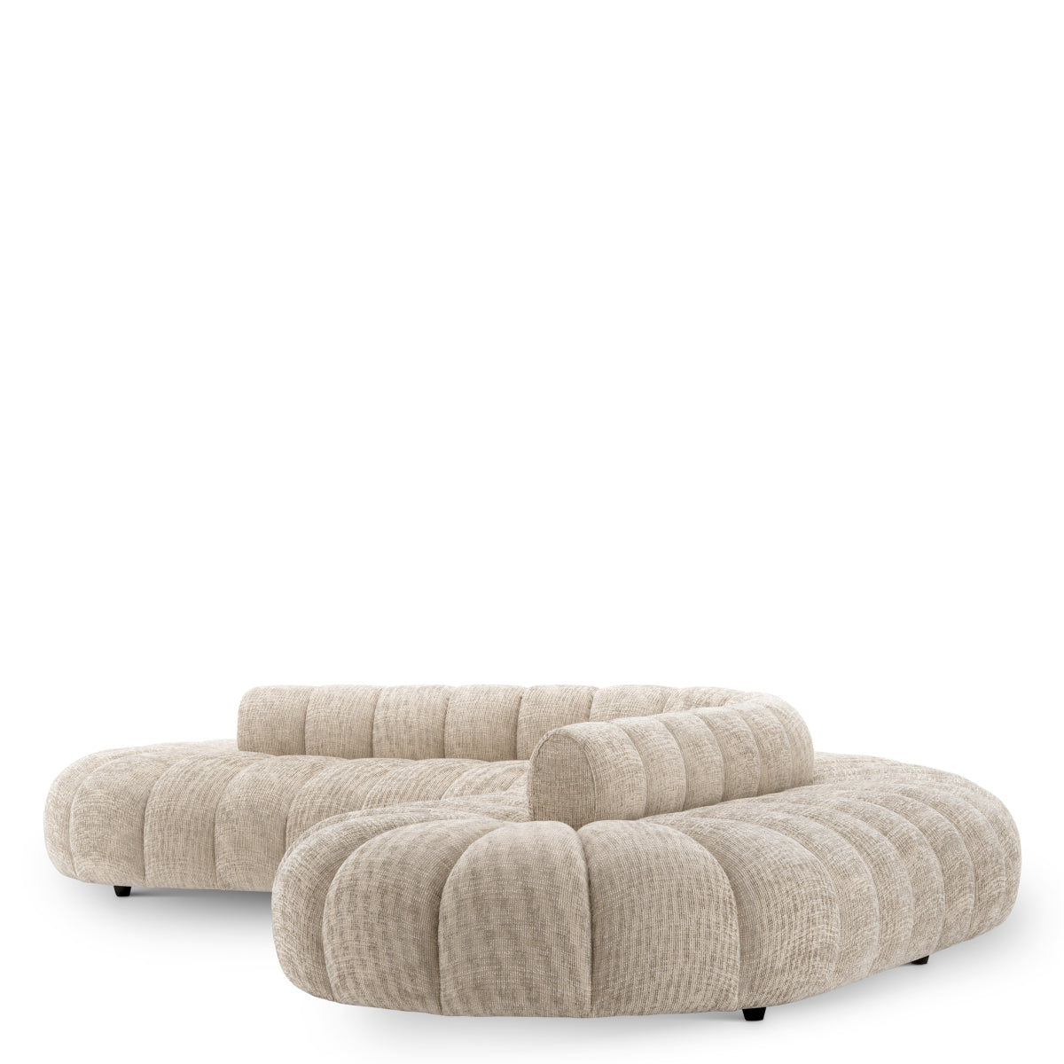 Eichholtz Alison Sofa, Creststone Beige, Black Feet (A119037)